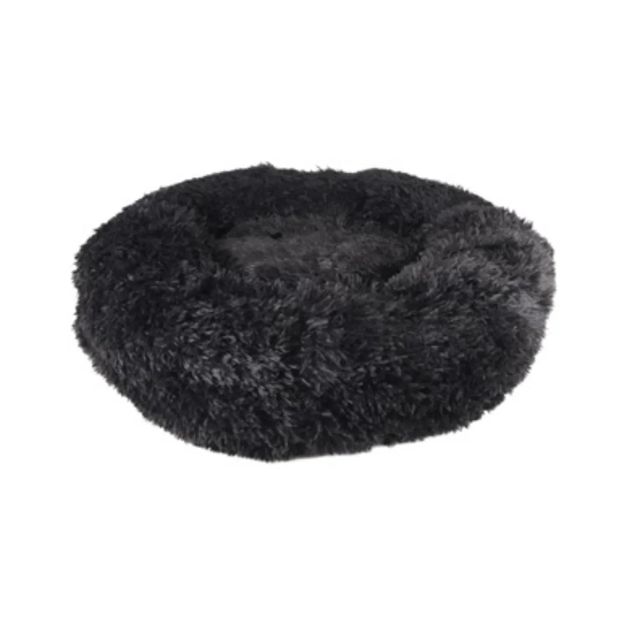 Cushion Krems fluffy rund hundeseng medium sort